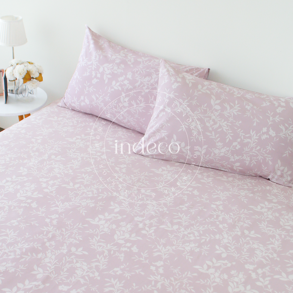Soft Pink Floral Bedsheet Set