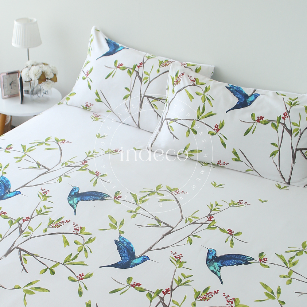 Hummingbird Sateen Bedsheet Set
