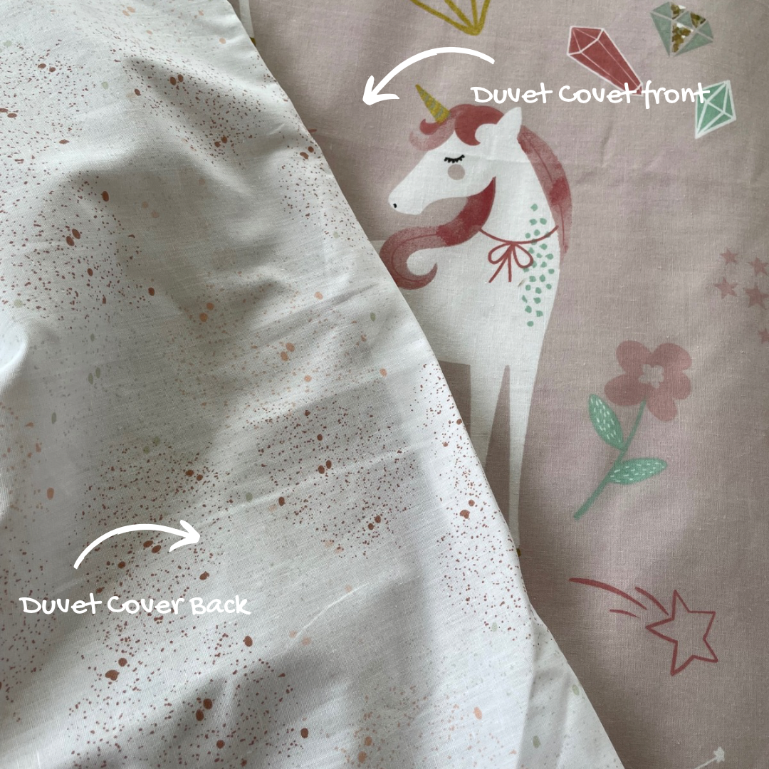 Magical Unicorn Glitter Duvet Cover Set