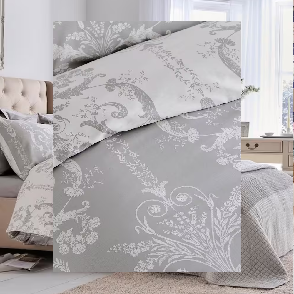 Josette Steel Grey Duvet Cover Set