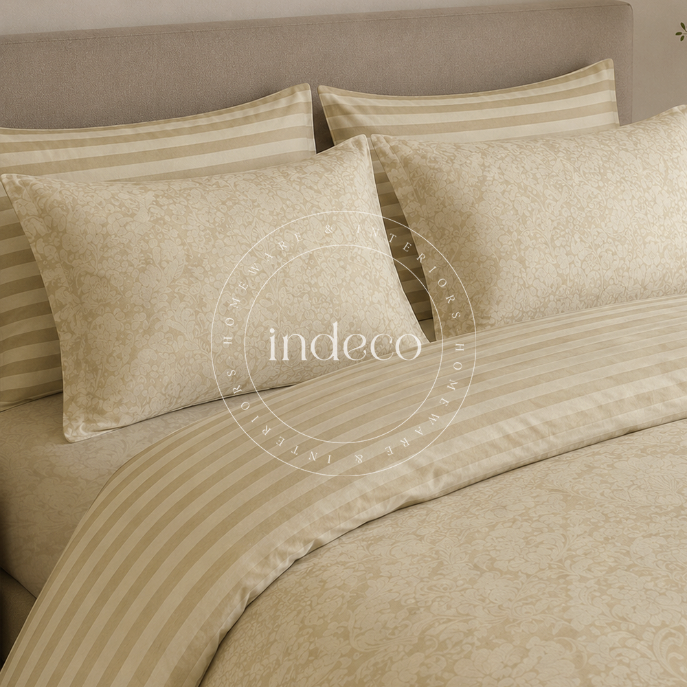 Ivory Gold Heritage Duvet Cover Set