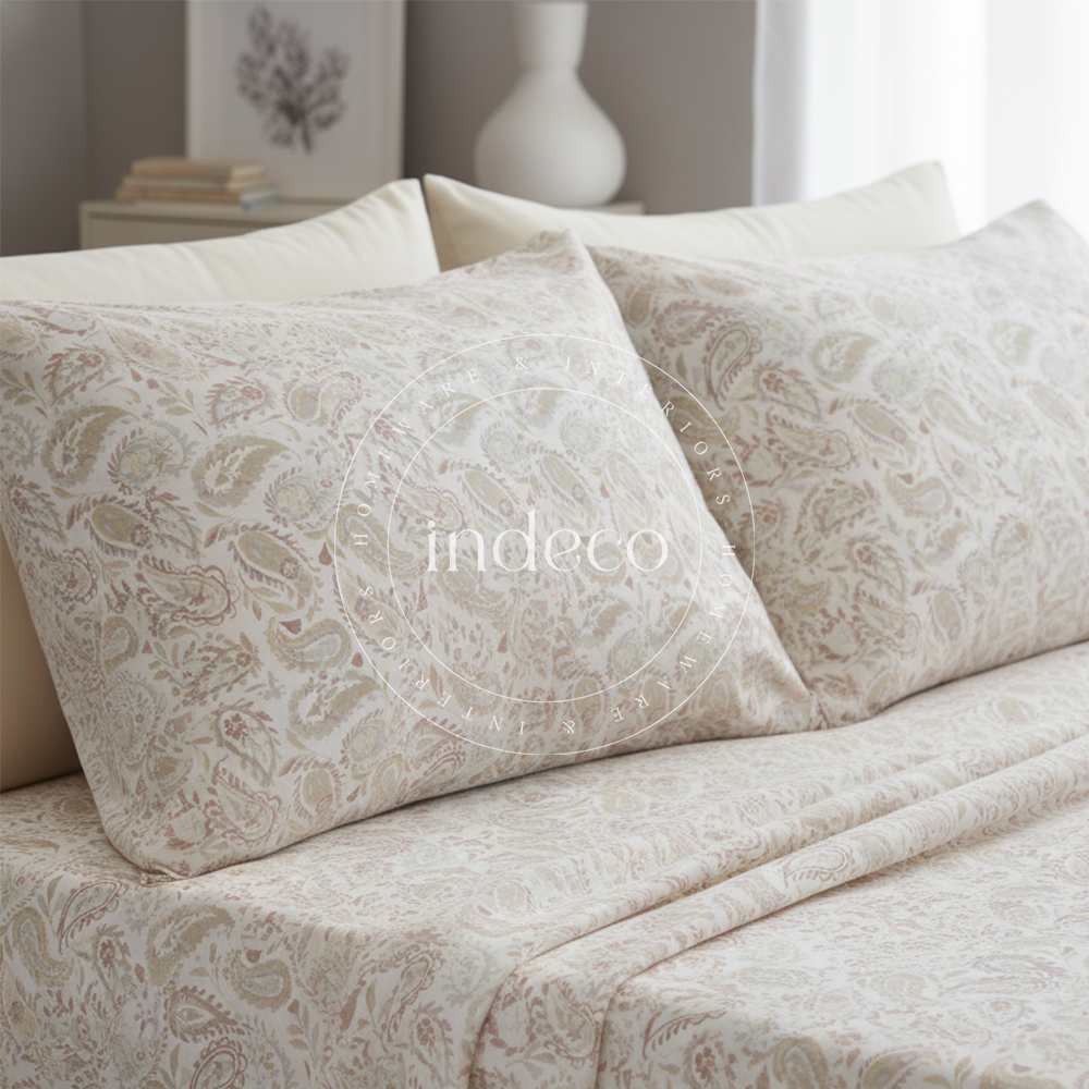 Paisley Linen Bedsheet Set