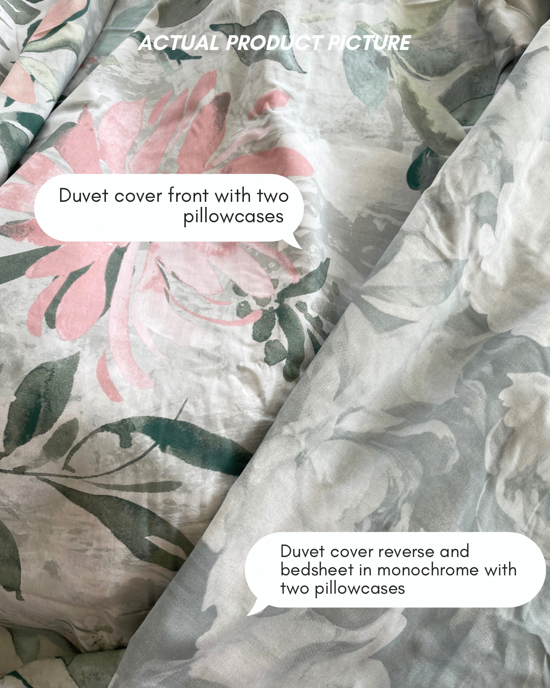 Misty Meadow Reversible Duvet Cover Set