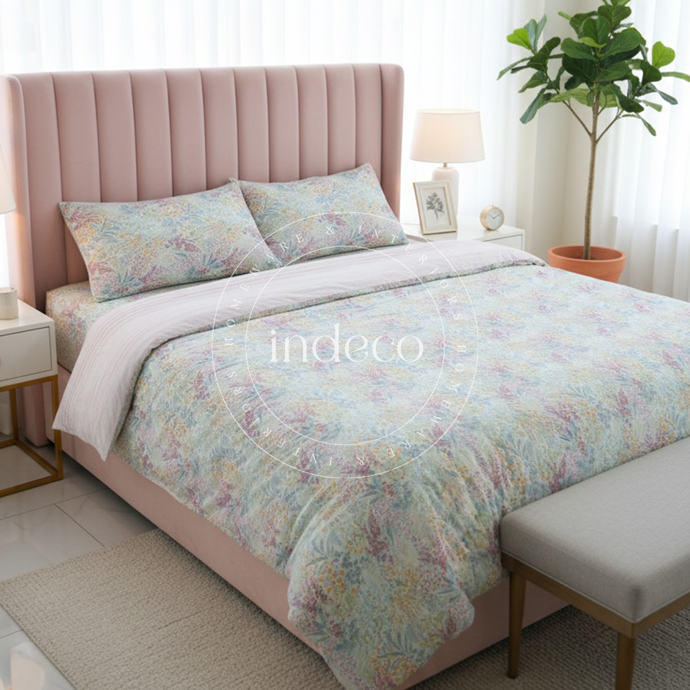 Pomelo Pink Duvet Cover Set