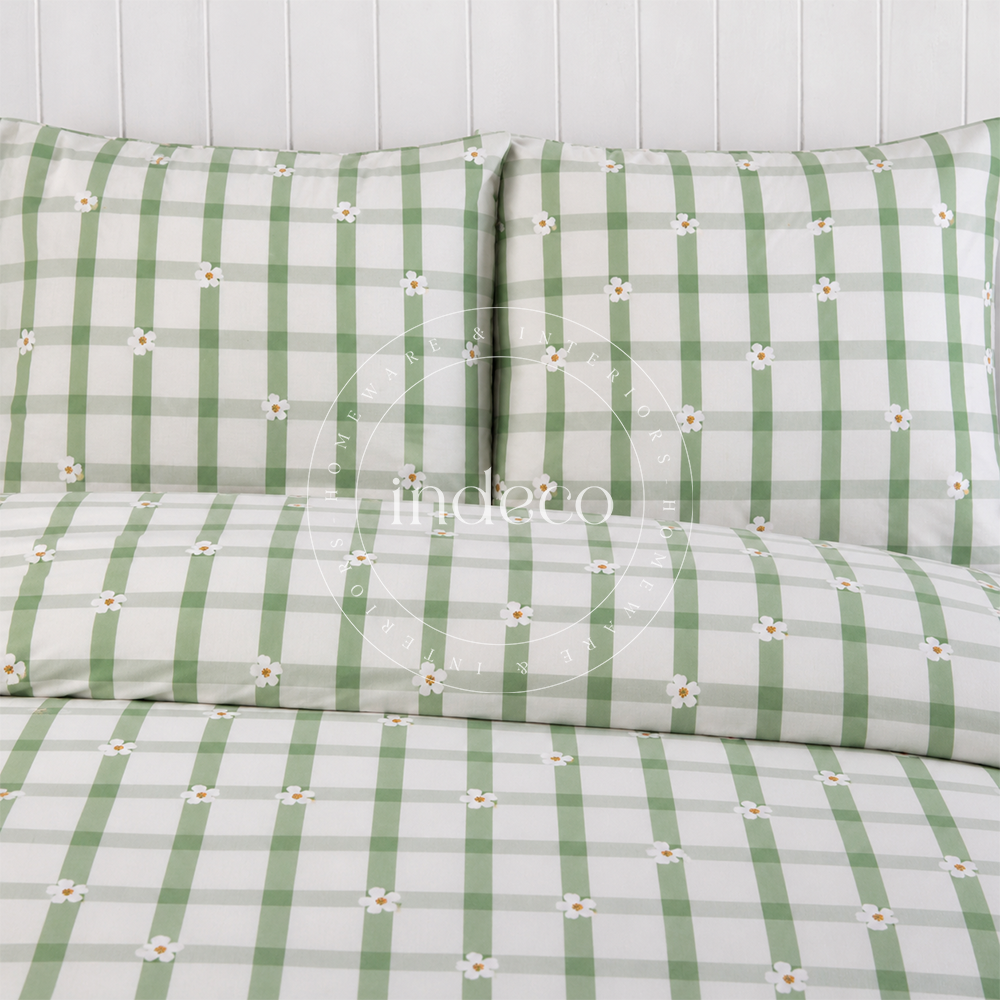Gingham Daisies Bedsheet Set