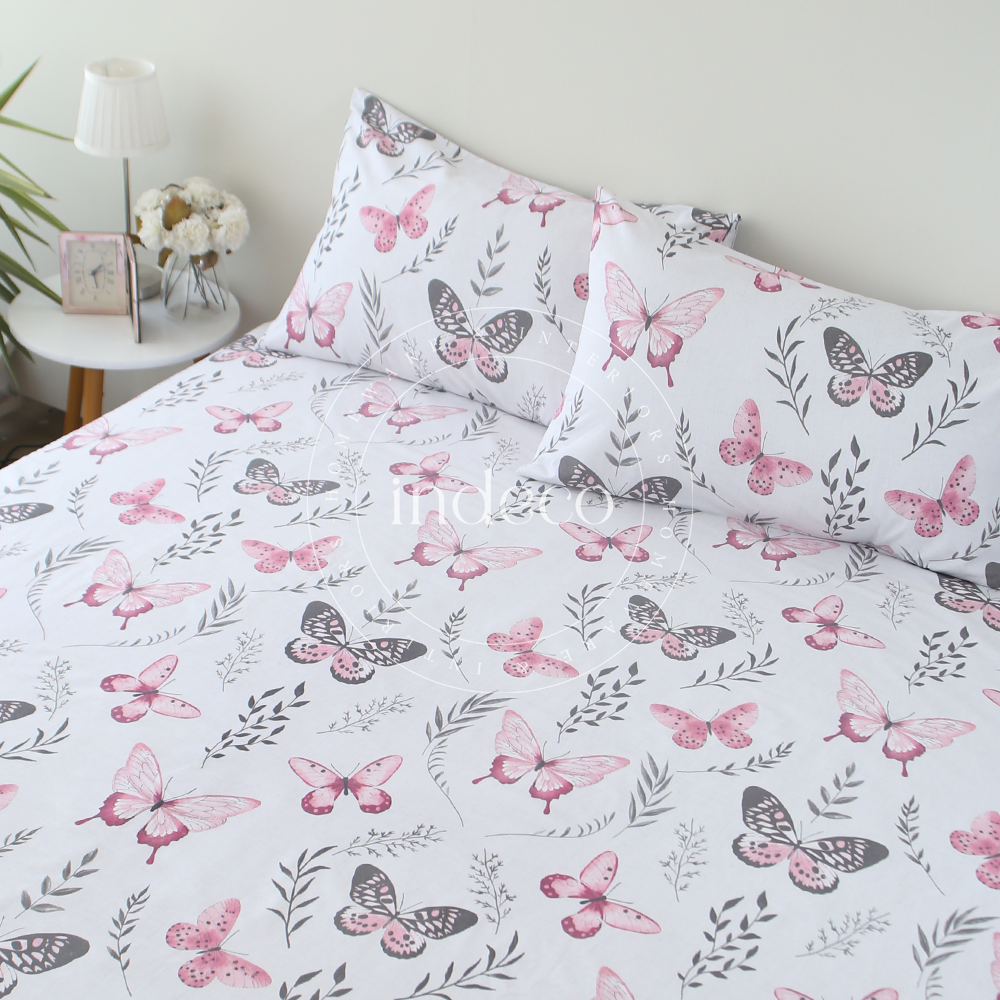 Ornate Butterflies Bedsheet Set