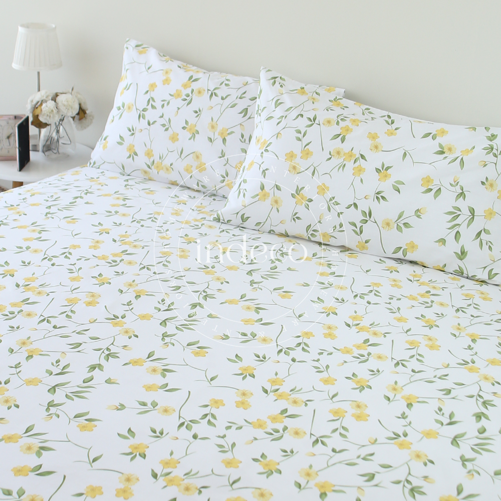 Jessamine Yellow Bedsheet Set