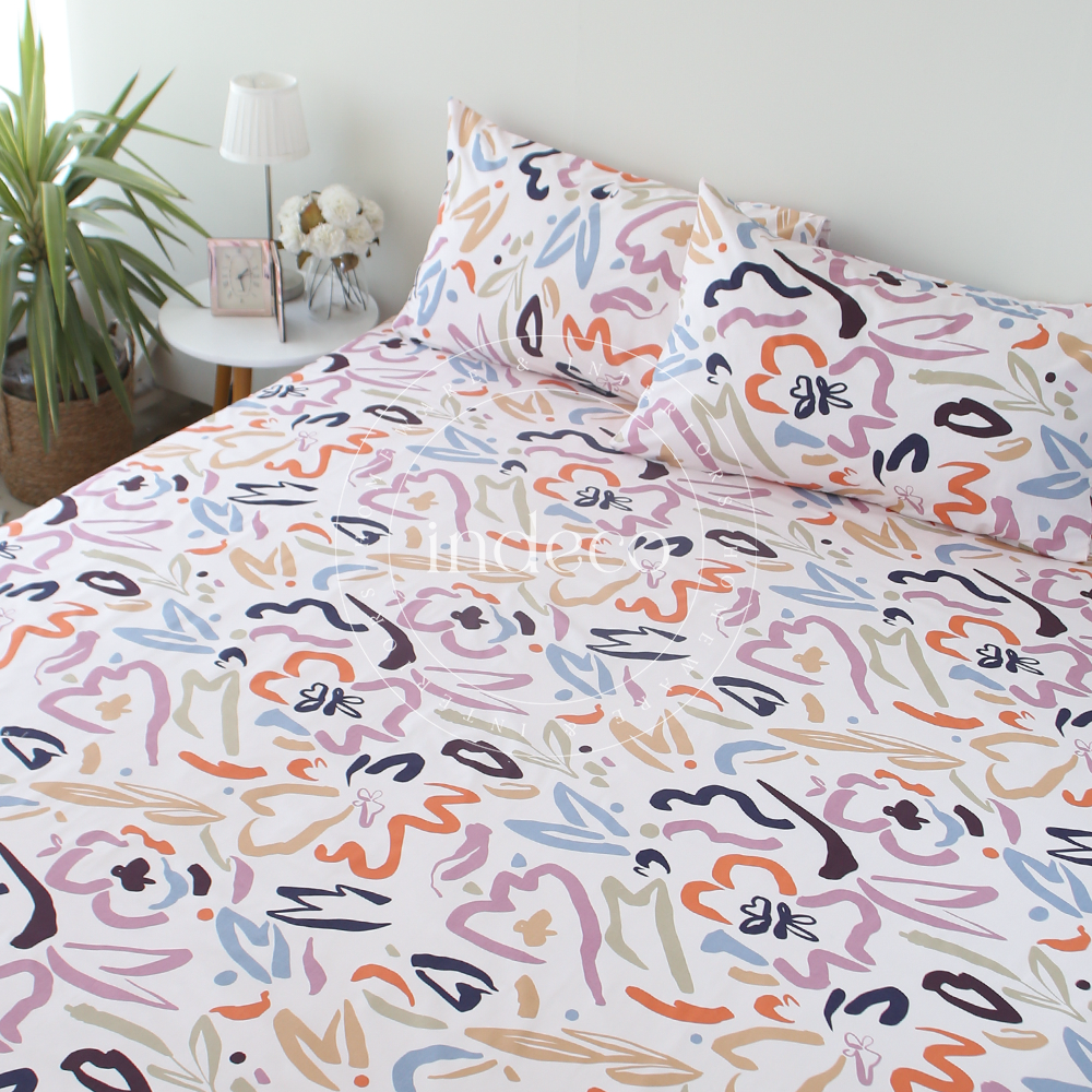 Amarosa Abstract Bedsheet Set