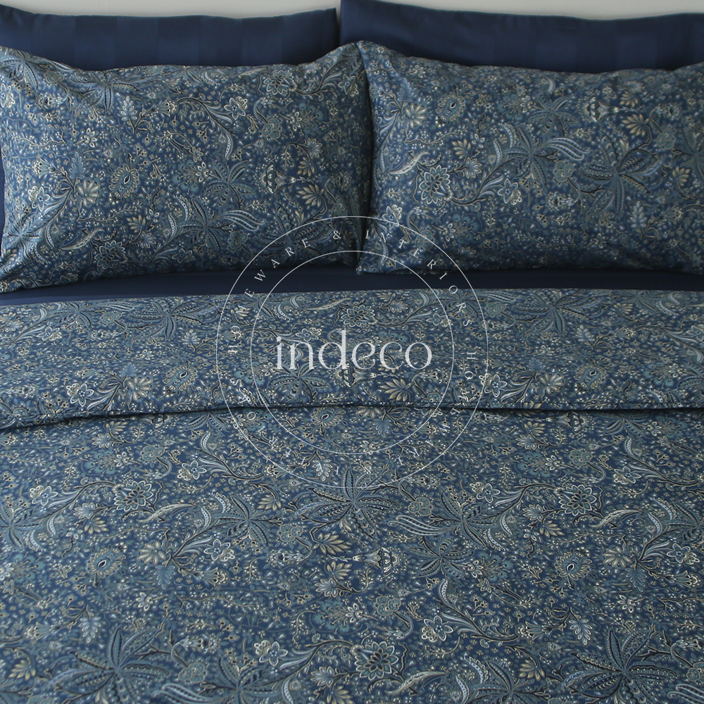 Indigo Paisley Duvet Cover Set