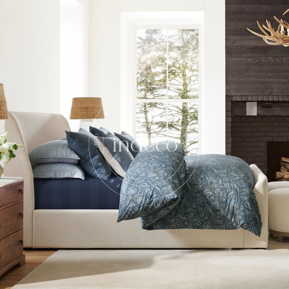 Indigo Paisley Duvet Cover Set