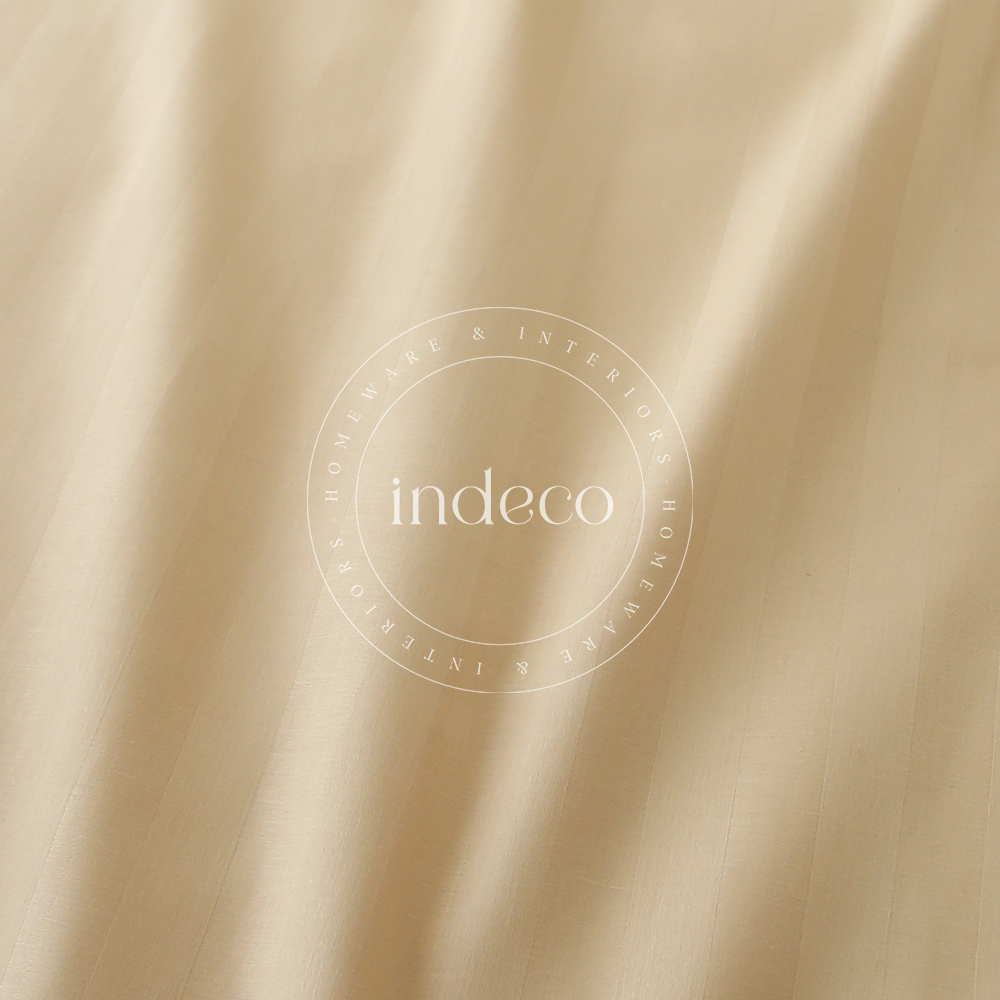 Light Gold Stripes 4PC Duvet Cover Set