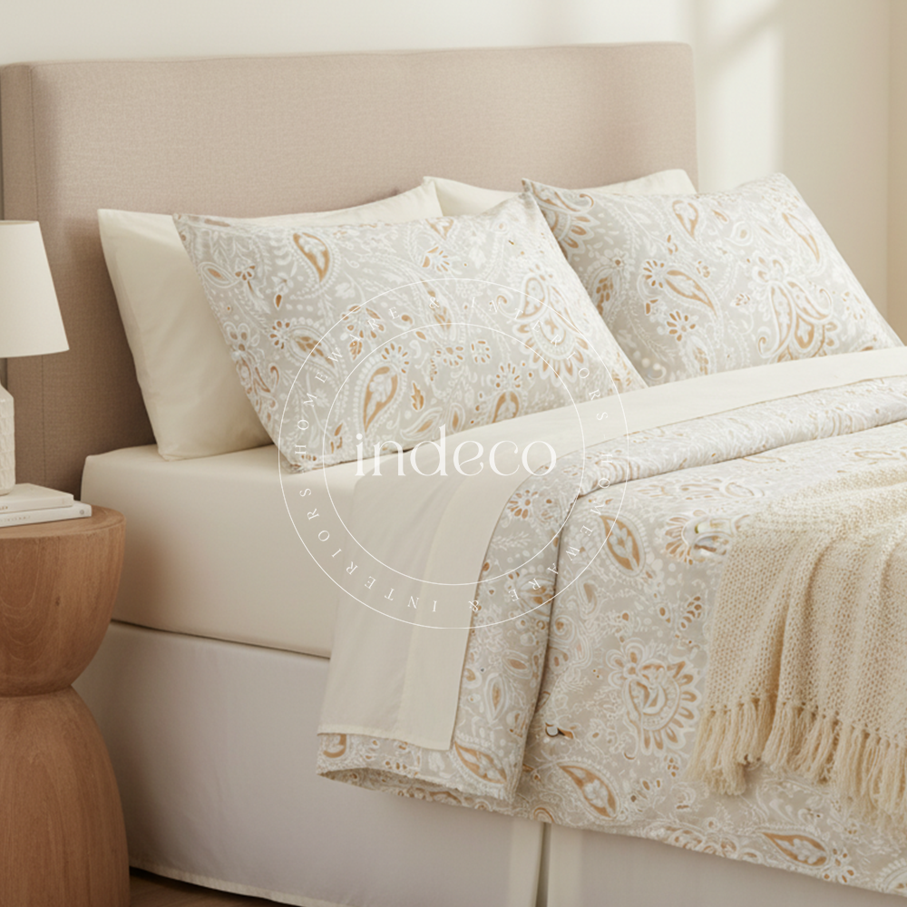 Amber Paisley Bedsheet Set