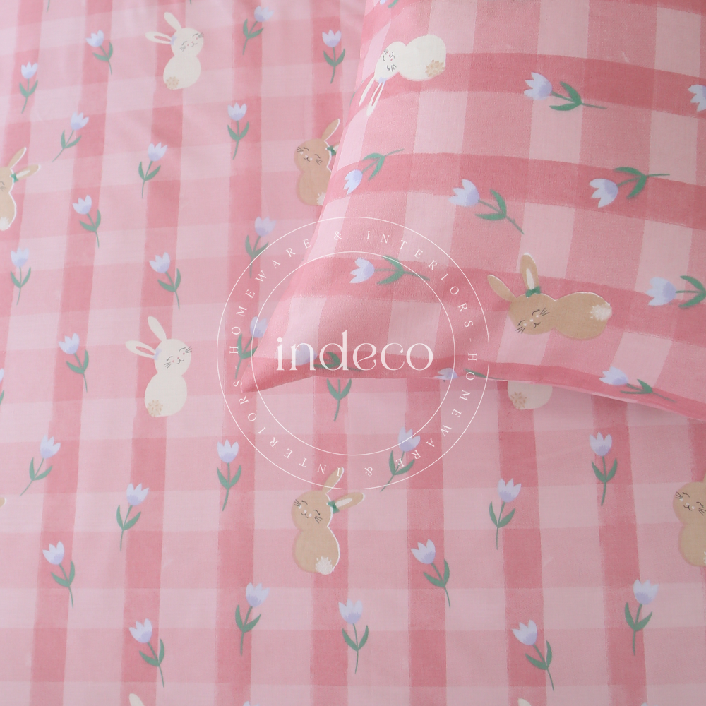 Baby Rabbit Single Sheet And Pillowcase Set