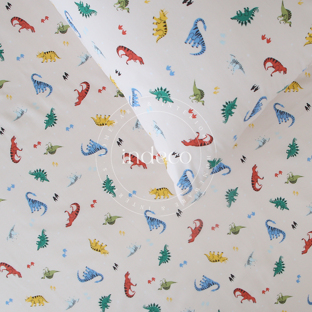 Dino Land Single Sheet And Pillowcase Set