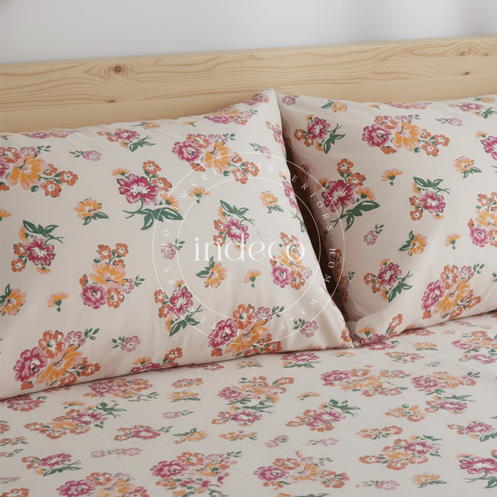 Tangerine Garden Bedsheet Set