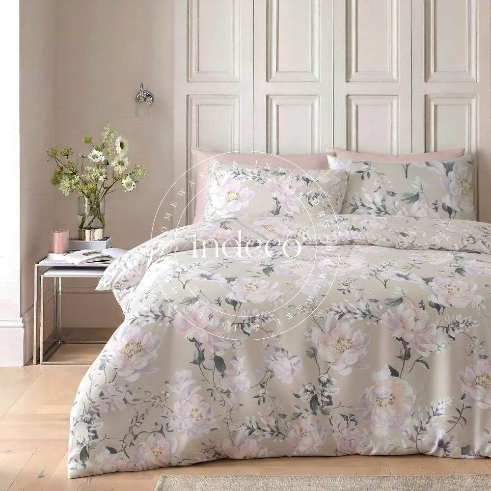 Catherine Blush Sateen Duvet Cover Set