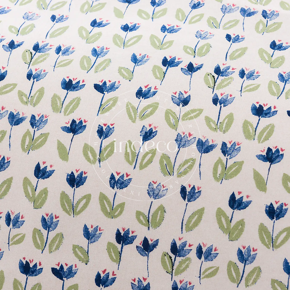 Mena Tulips Percale Duvet Cover Set