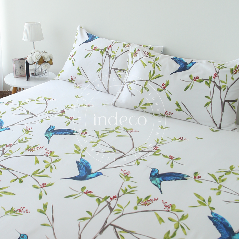 Hummingbird Sateen Bedsheet Set