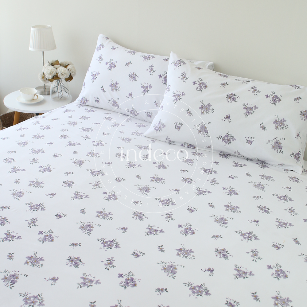 Lila Ditsy Bedsheet Set