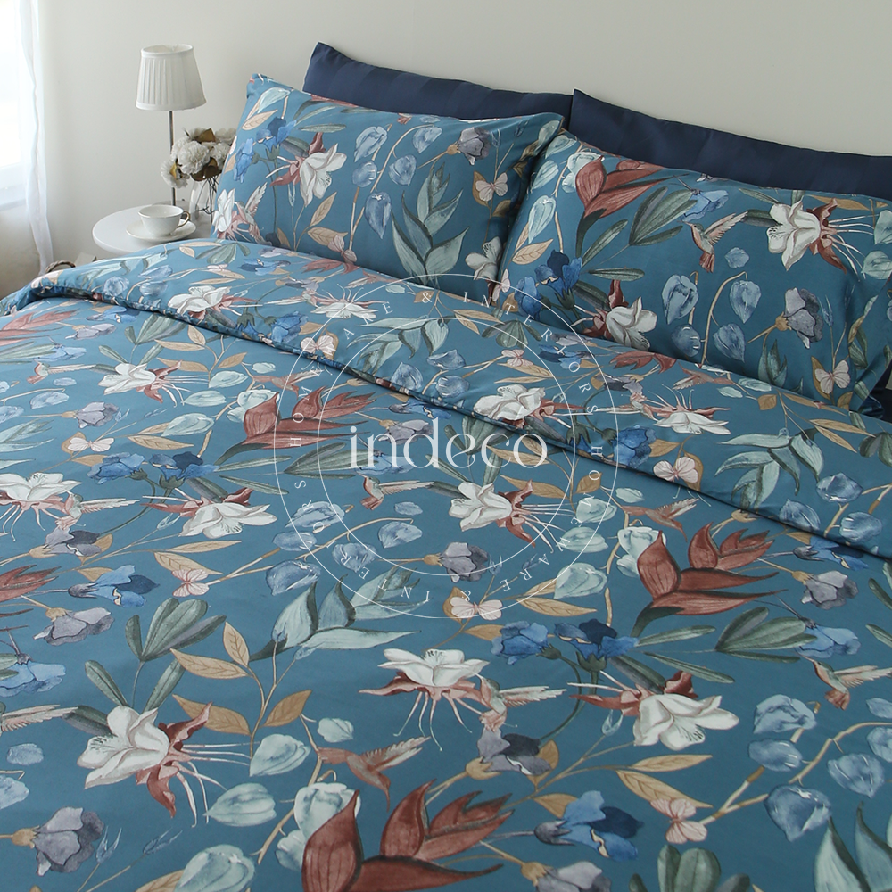 Midnight Aviary Sateen Duvet Cover Set