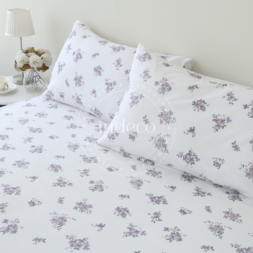Lila Ditsy Bedsheet Set