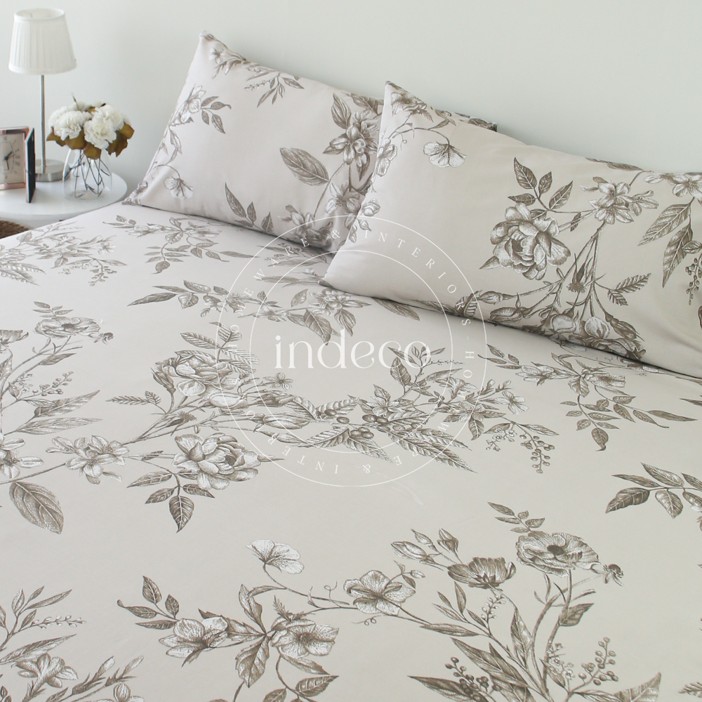 Etched Floral Bedsheet Set