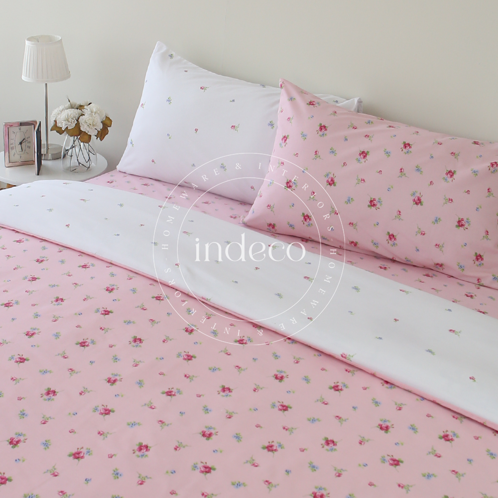Pink Rosa Reversible Duvet Cover Set