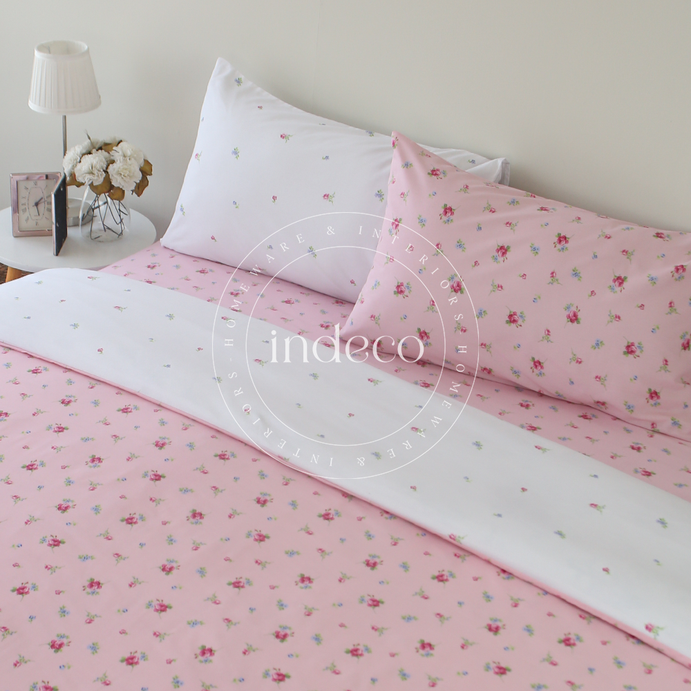 Pink Rosa Reversible Duvet Cover Set