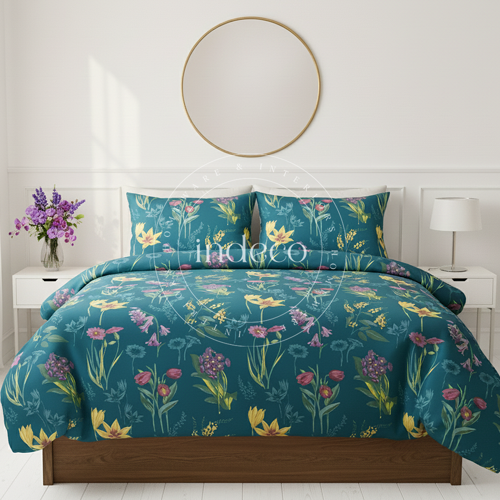 Mya Teal Duvet Cover Set
