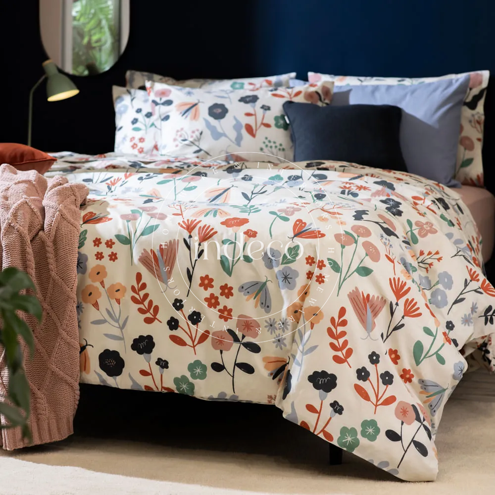 Whimsical Bloomscape Bedsheet Set