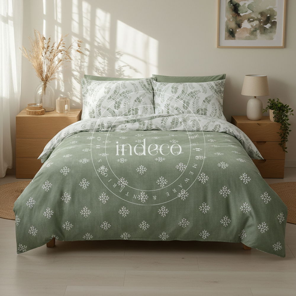 Aveline Green Duvet Cover Set