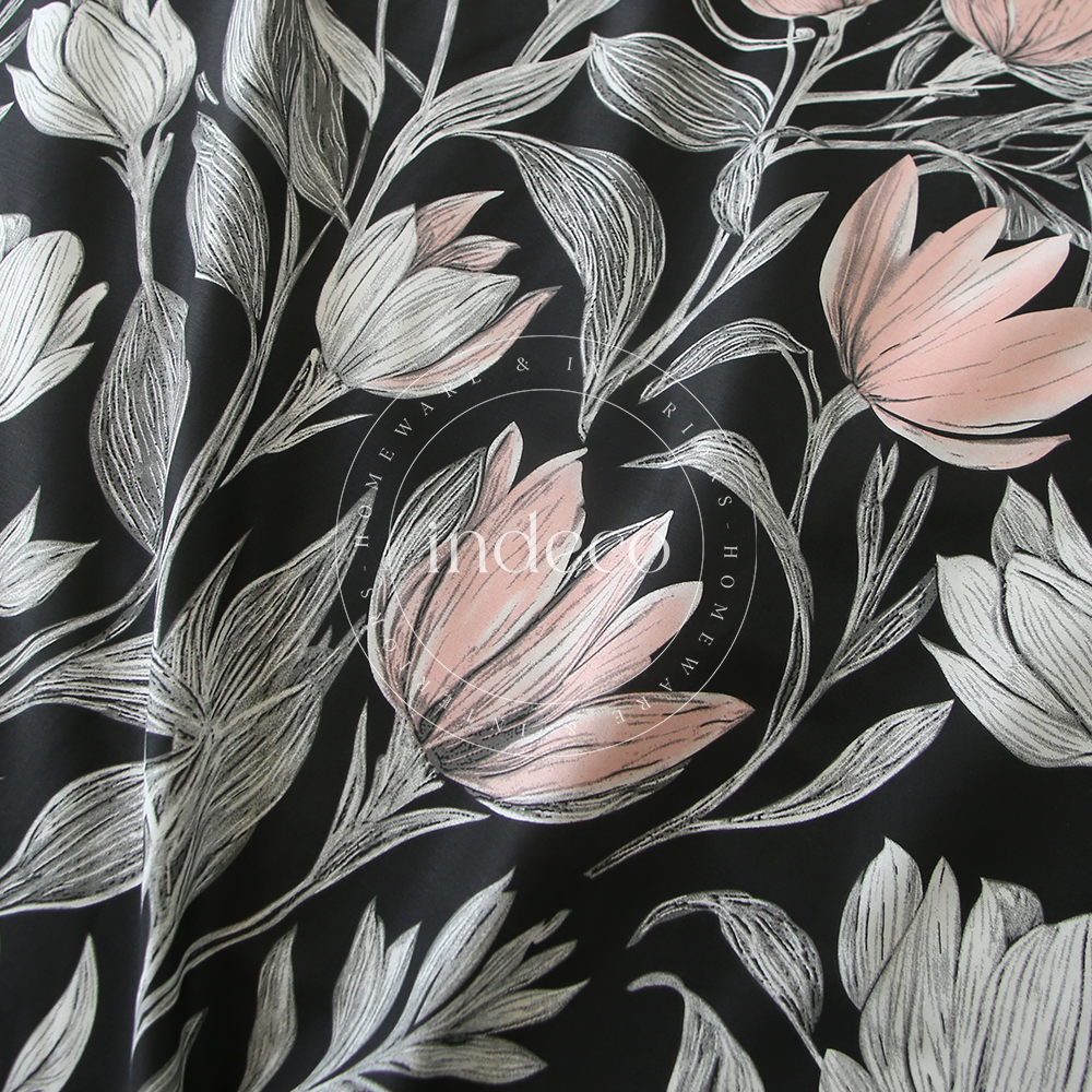 Camille Black Duvet Cover Set