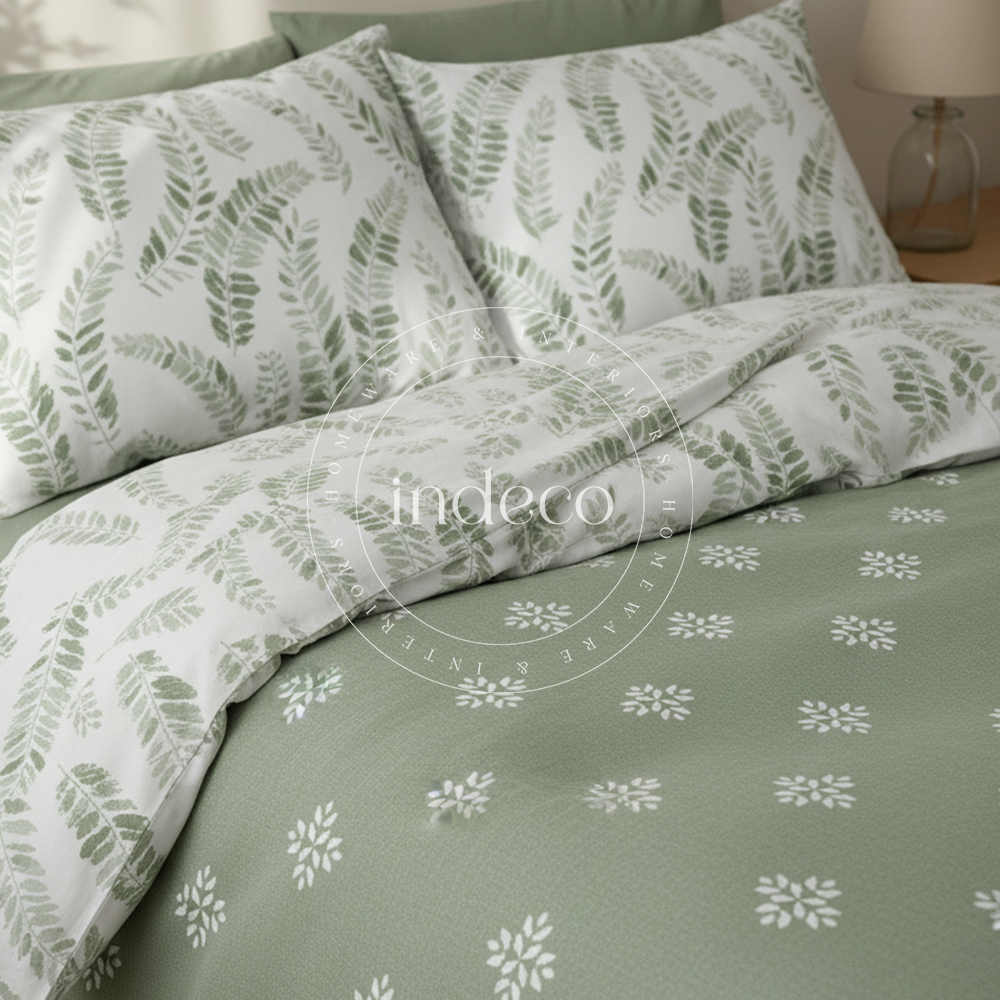Aveline Green Duvet Cover Set