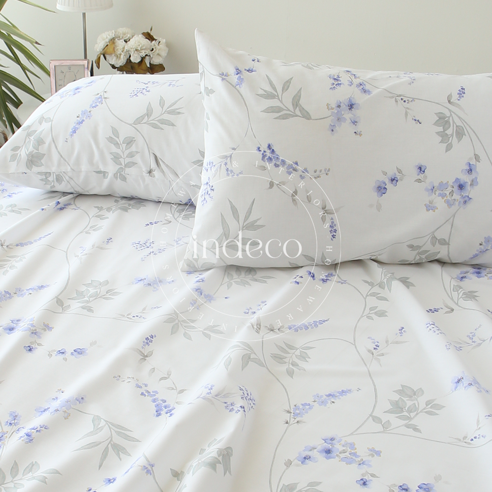 Ethereal Blue Vine Bedsheet Set