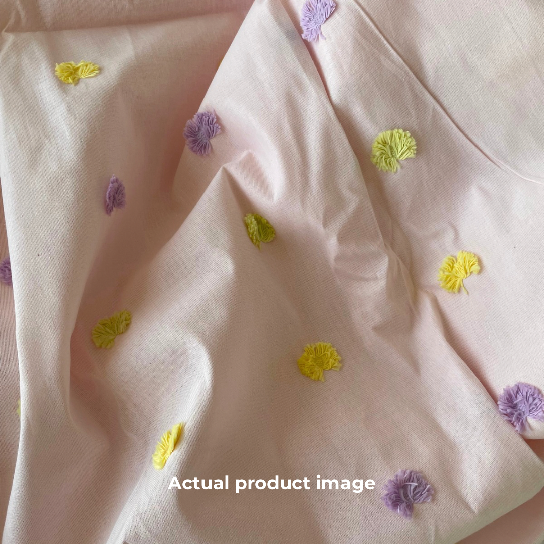 Pom Pom Cotton Zeen Bedsheet Set