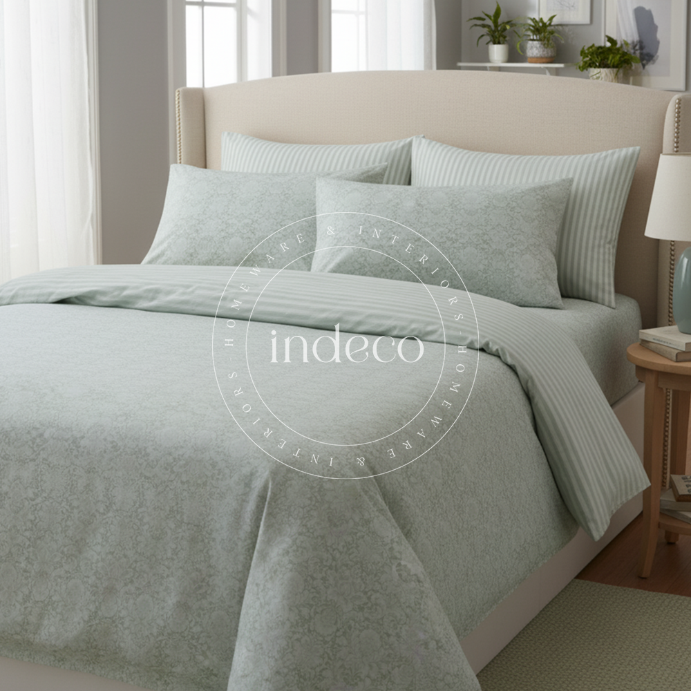 Sage Heritage Duvet Cover Set