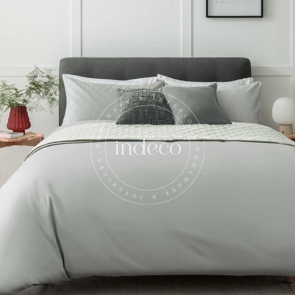 Grey Sateen Duvet Cover Set
