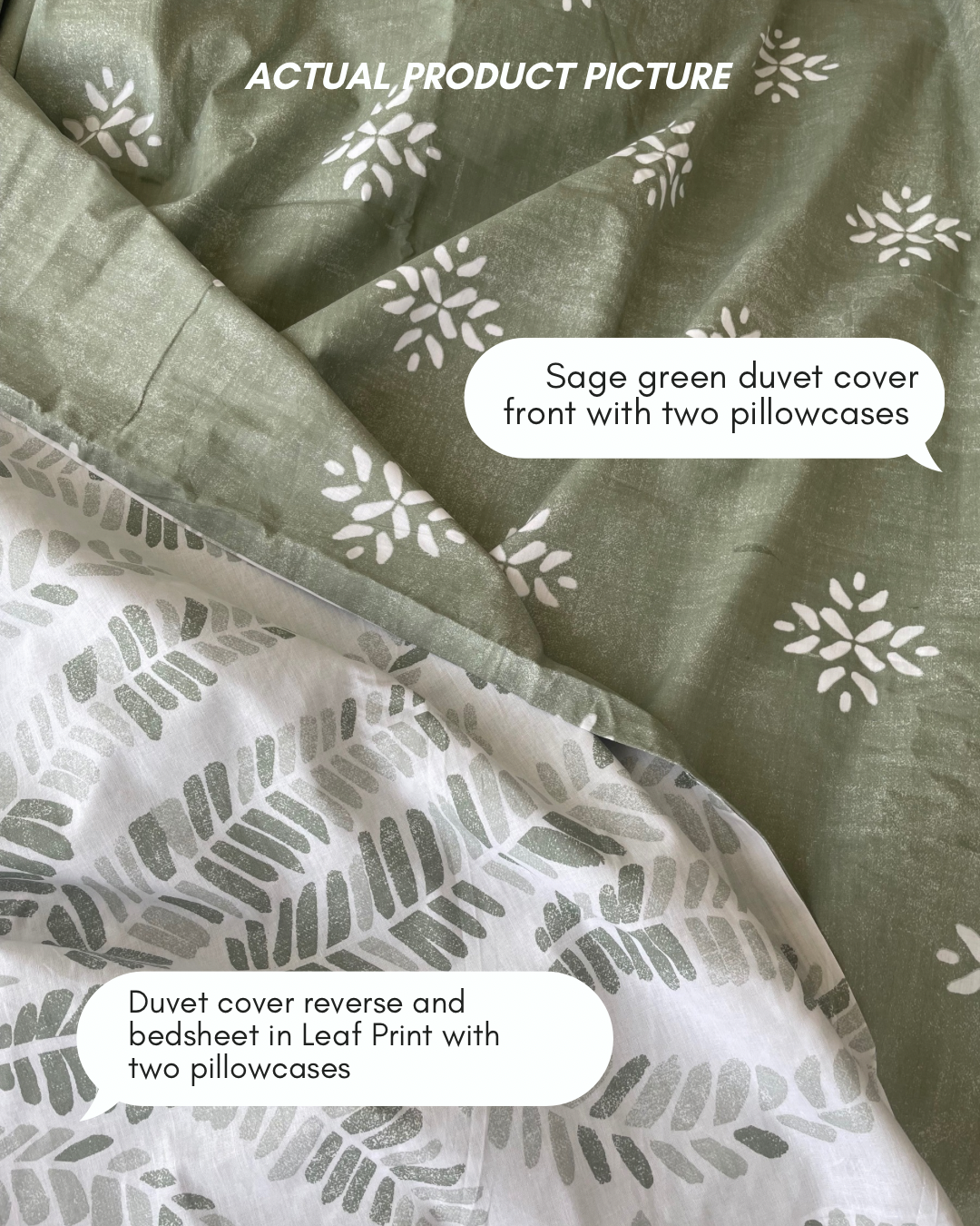 Aveline Green Duvet Cover Set