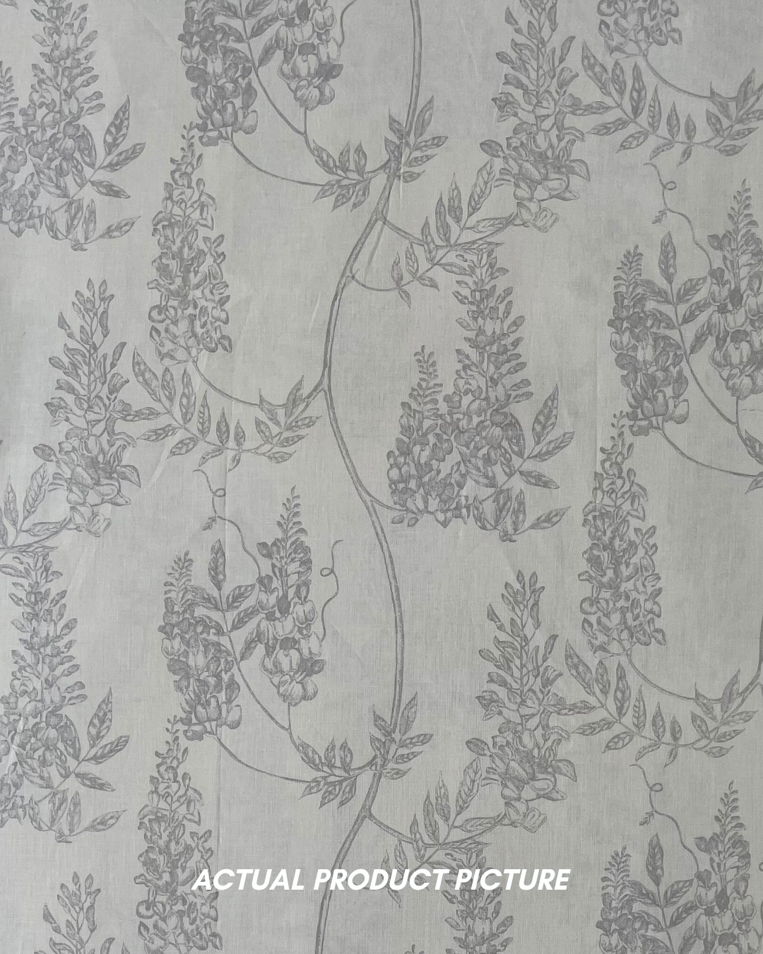 Wisteria Grey 3PC Duvet Cover Set