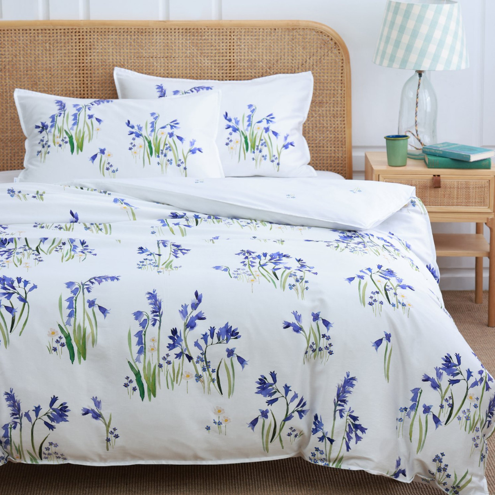 Bluebells Sateen Duvet Cover Set