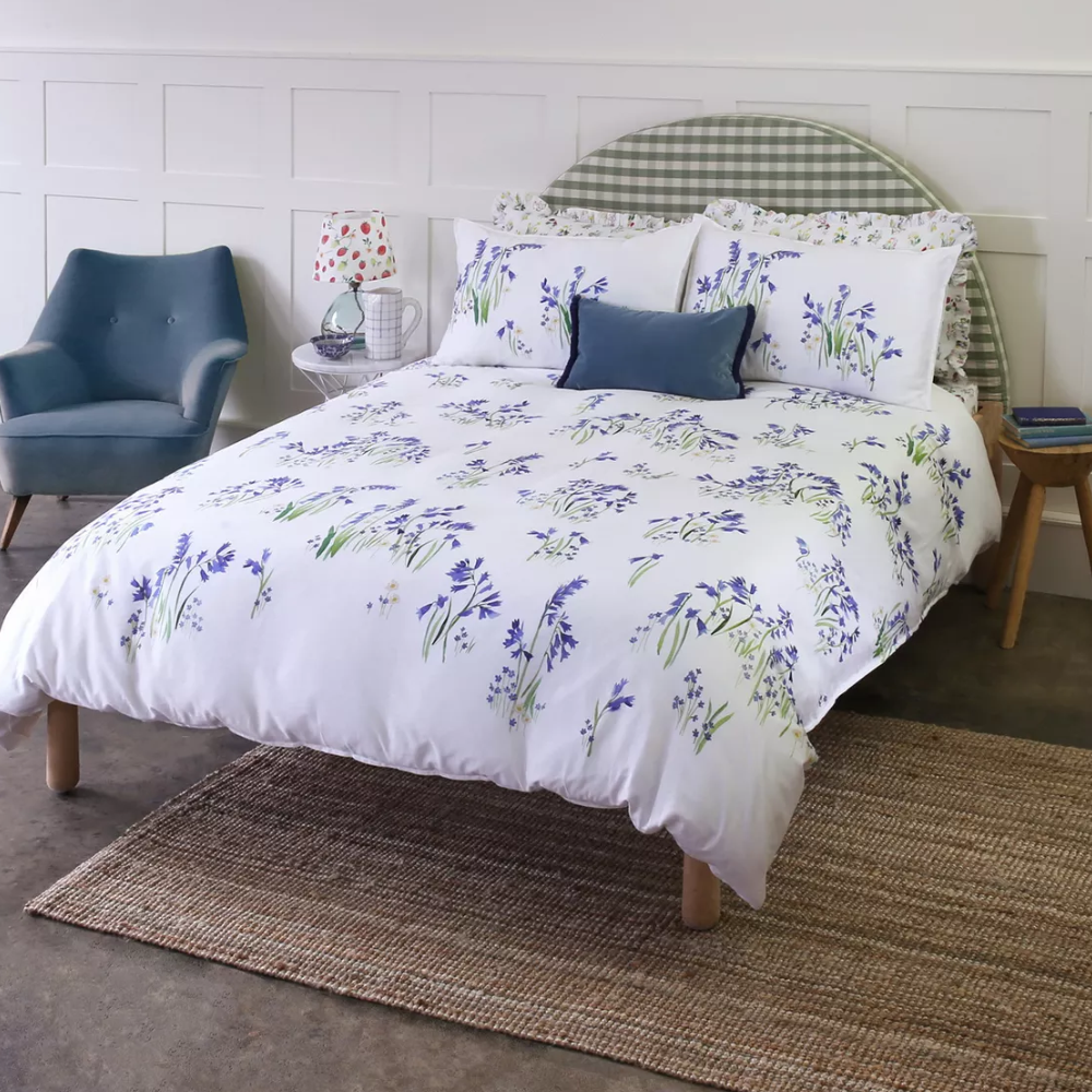 Bluebells Sateen Duvet Cover Set