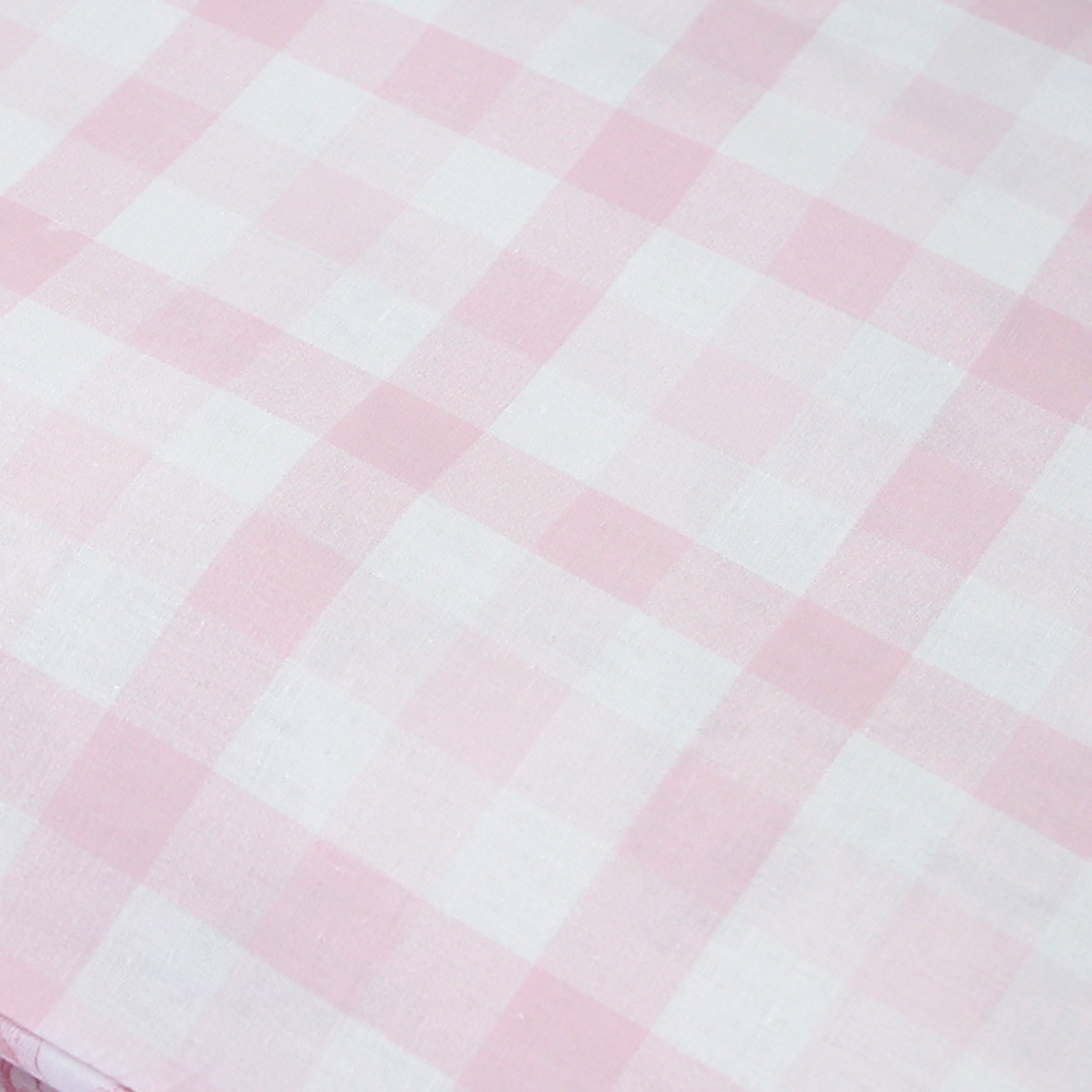 Pink Gingham Bedsheet Set
