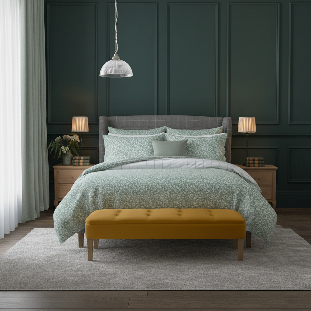 Tess Green Duvet Cover set