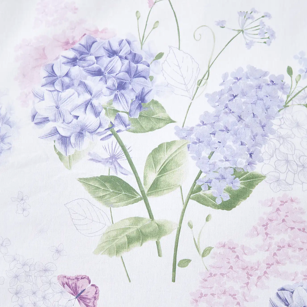 Hydrangea Lilac Duvet Cover Set