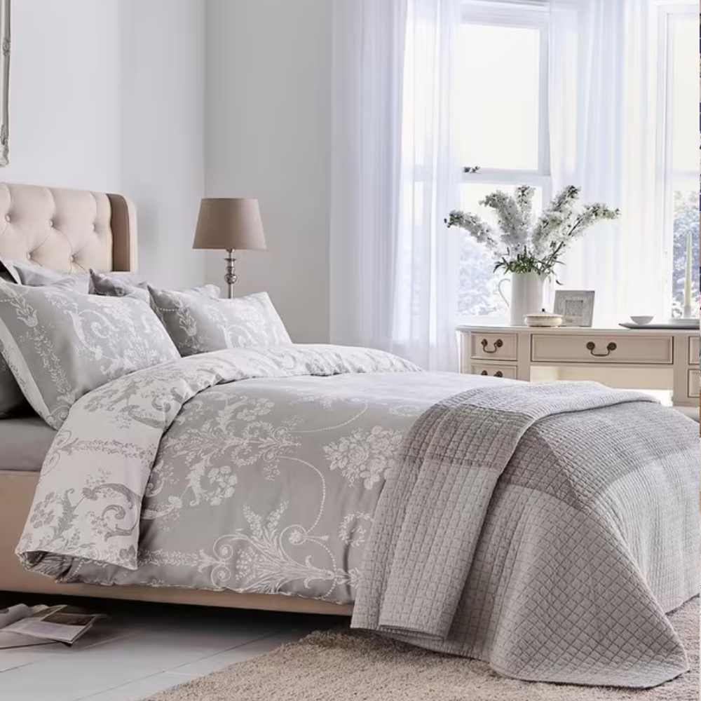 Josette Steel Grey Duvet Cover Set