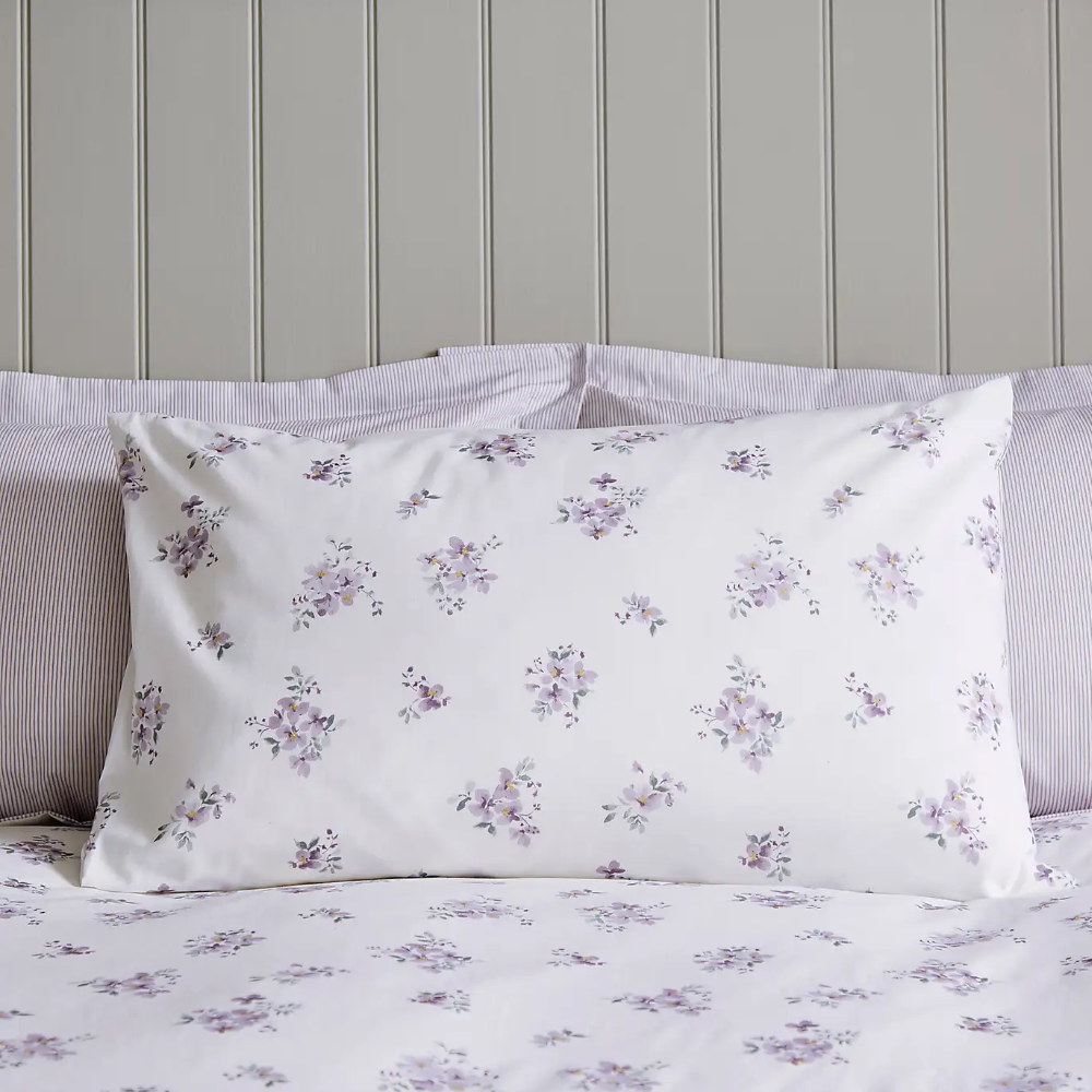 Lila Ditsy Bedsheet Set