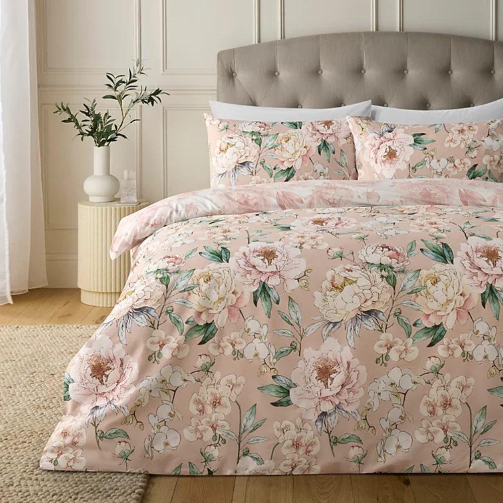 Pink Rose Duvet Cover Set