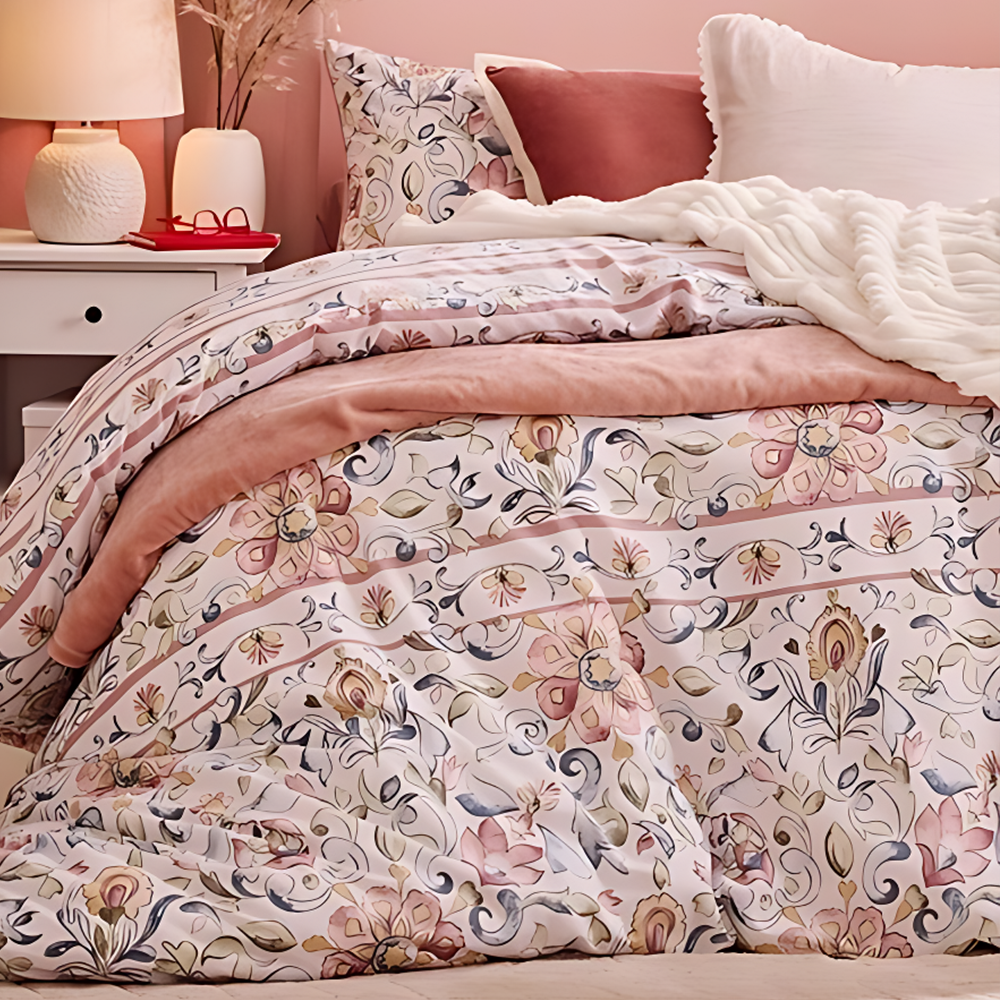 Elara Baroque Bedsheet Set