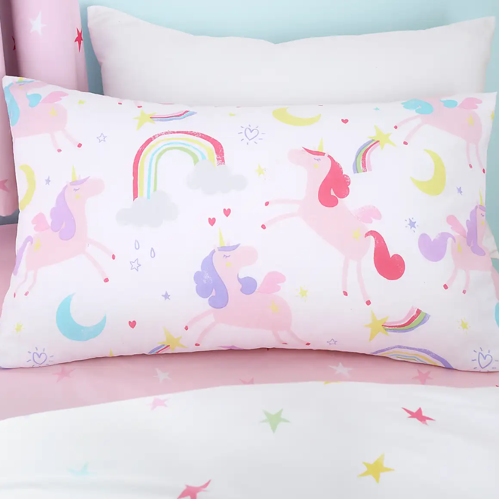 Dancing Unicorns Single Sheet And Pillowcase Set